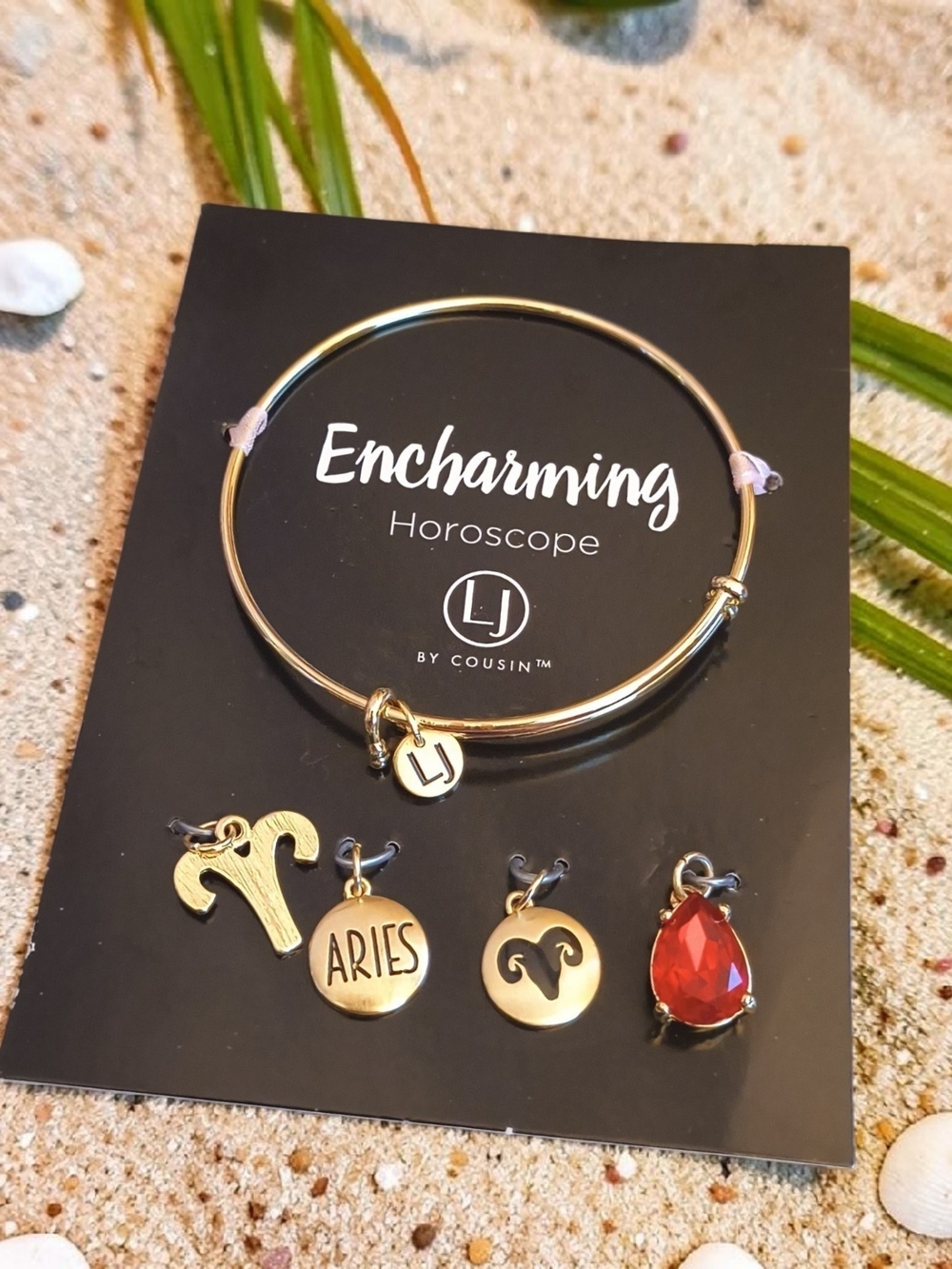 Encharming Horoscope Aries Goldtone Bracelet with  Charms